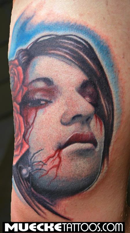 George Muecke - Bloody Girl Portrait